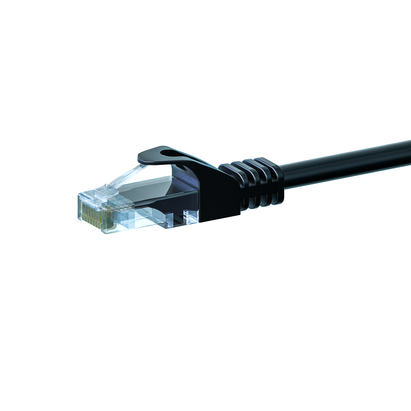 UTP CAT5e patchkabel 7m zwart - 100% koper