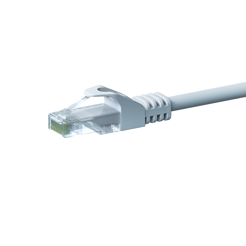 UTP CAT5e patchkabel 0,25m wit - 100% koper