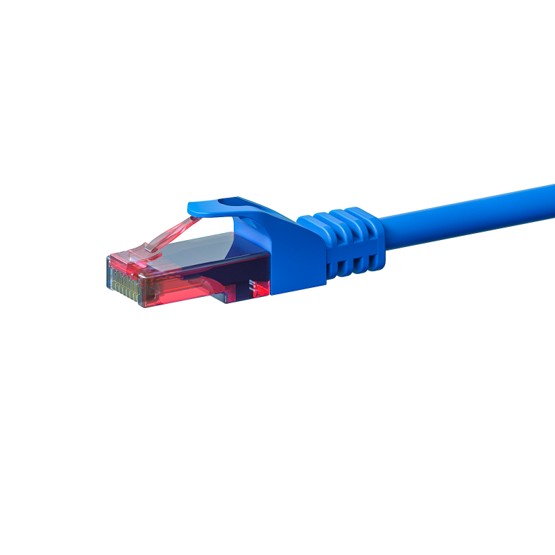 UTP CAT6 patchkabel 0,25m blauw - 100% koper