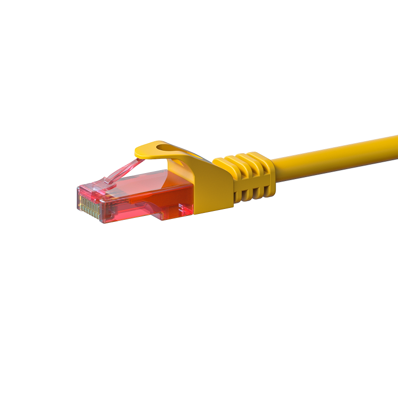 UTP CAT6 patchkabel 2m geel - 100% koper