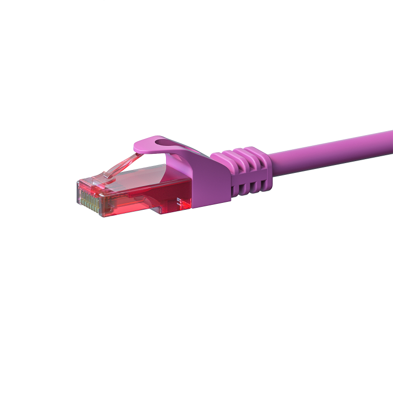 UTP CAT6 patchkabel 1,50m roze - 100% koper