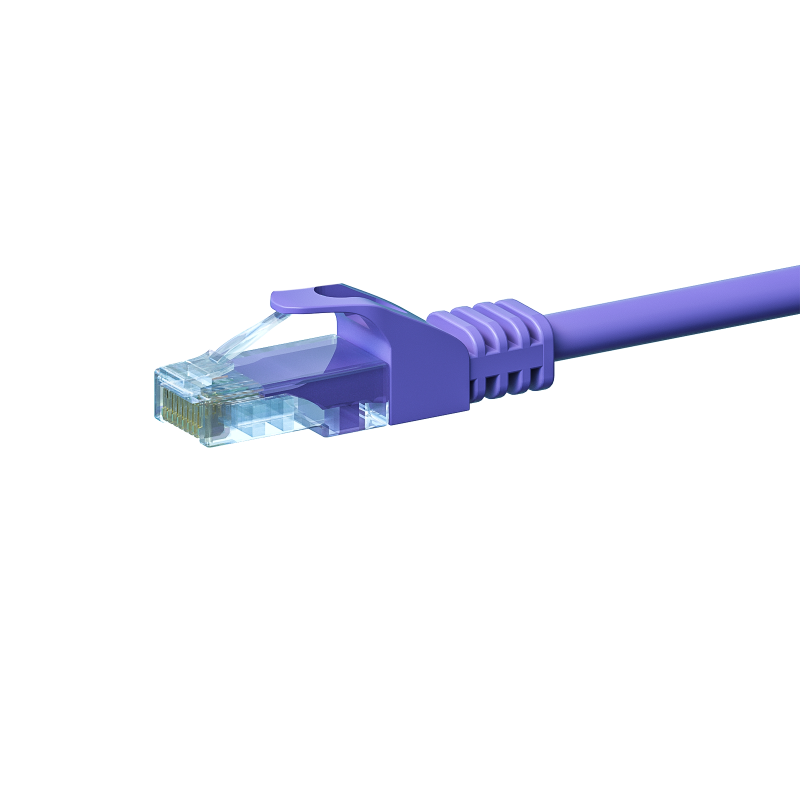 CAT5e patchkabel 0,25m paars - CCA