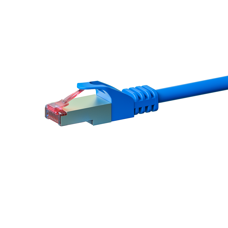 CAT6 S/FTP (PIMF) patchkabel 0,25m blauw 